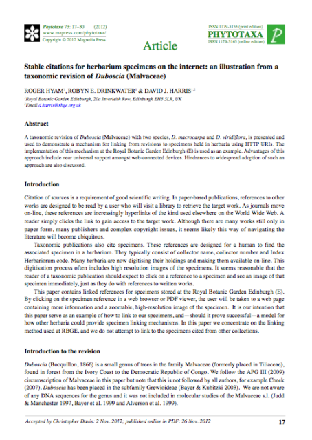 Phytotaxa 73: 17–30 (2012) Phytotaxa 73: 17–30 (2012)